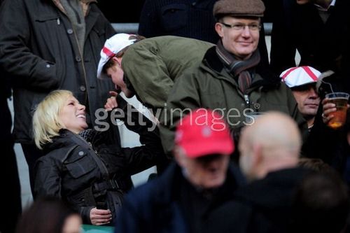  Zara Phillips and Prince Harry prior to the RBS 6 Nations Championship match