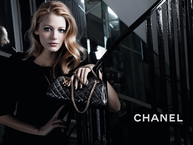 Blake Lively Chanel Ad Campaign. quot;Chanel Mademoisellequot; Handbag