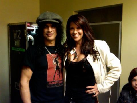 Slash with his wife