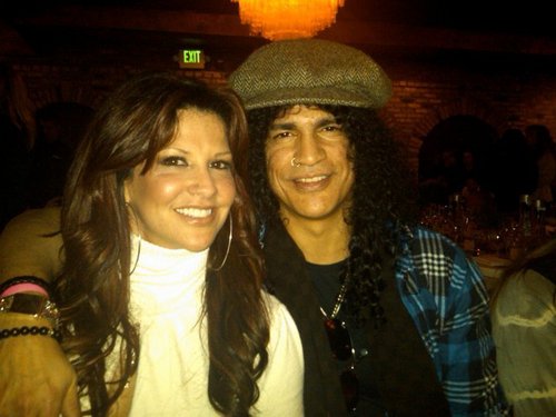  Slash with his wife