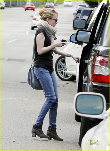 Emma Roberts: Car Cleaning Cutie