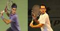 Federer and Mateasko look alike - tennis photo