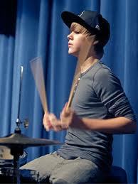Justin playing drums 