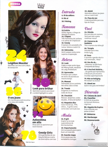  New scans of Leighton Meester in Capricho – March
