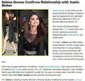 Selena Gomez confirms she is dating Justin Bieber - justin-bieber photo