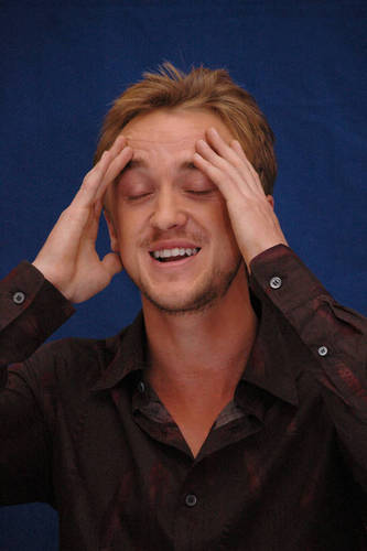 Tom Felton at the London press conference for DH 1 new pics