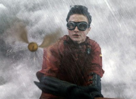 harry in persuit of the snitch :D