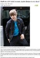 "Justin Bieber is not a diva" says Hotel staff :D - justin-bieber photo