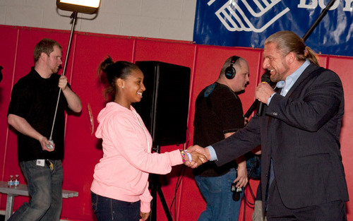 HHH at the Fatherhood and Mentoring Initiative rally in Stamford