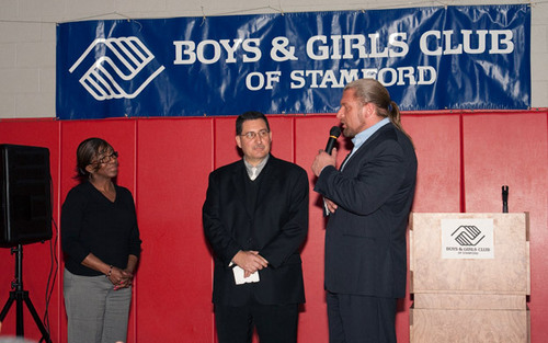 HHH at the Fatherhood and Mentoring Initiative rally in Stamford