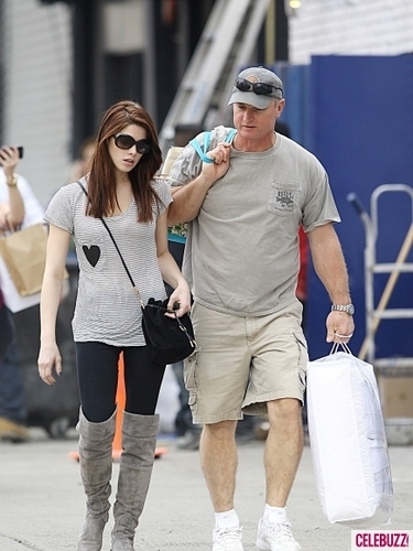 More pics of Ashley out with her Dad Joe!