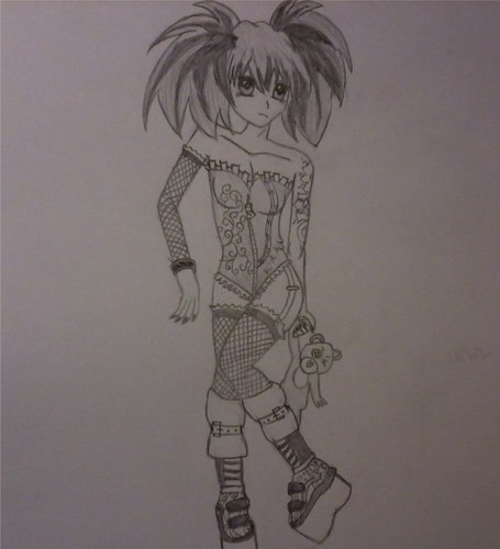  my drawing of GOTIC GIRL