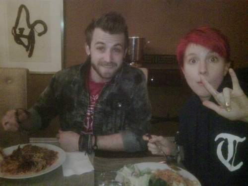 Dinner time with Jeremy and Hayley!