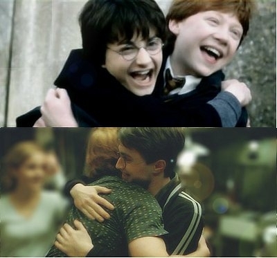 Harry and Ron: Then and Now