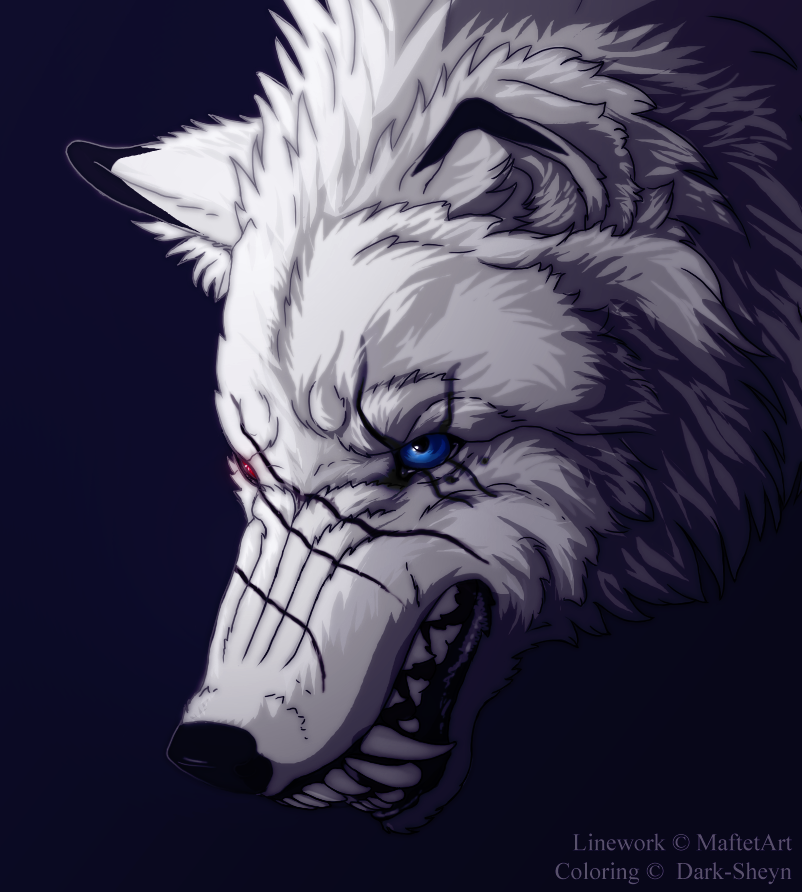 minecraft evil wolf
