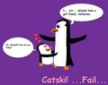 Catski... fail - penguins-of-madagascar fan art