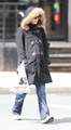 Taking Whiz for a walk and strolling around Tribeca in Manhattan, NYC (March 24th 2011) - natalie-portman photo