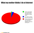 what my mother thinks i do at internet - random photo