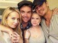 Chad Michael Murray  and Tyler Hilton  and Mckenize Dalton and Megan Park at bbq - one-tree-hill photo