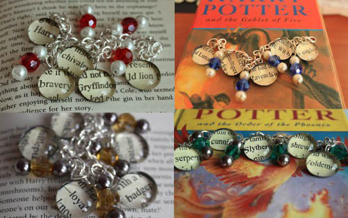  Harry Potter houses Glass Pendant Bracelets