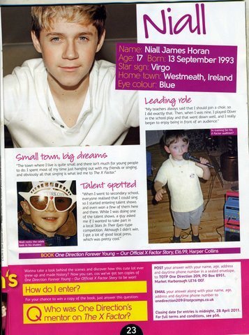  Niall (Top Of The Pops Mag) 100% Real :) x