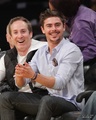 Zac Efron Cheers On Lakers (Photos HQ) - zac-efron photo