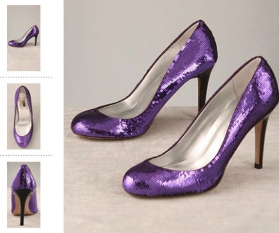 purple shoes next
