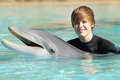 * Justin Buddy with a Dolphin * - justin-bieber photo