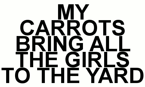  1D = Heartthrobs (Enternal 爱情 4 1D) My Carrots Bring ALL The Girls 2 The Yard! 100% Real :) ♥