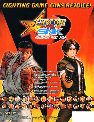  Capcom vs SNK flyer