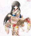 Kimono girl - anime photo