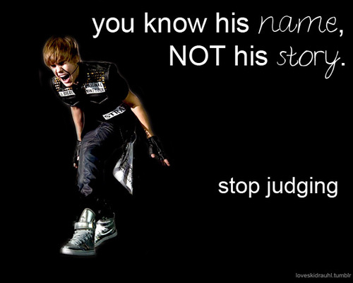  Stop judging.
