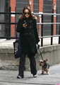 Taking Whiz for a walk around Manhattan, NYC (April 7th 2011)  - natalie-portman photo