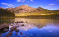 mountains by a lake - beautiful-pictures photo