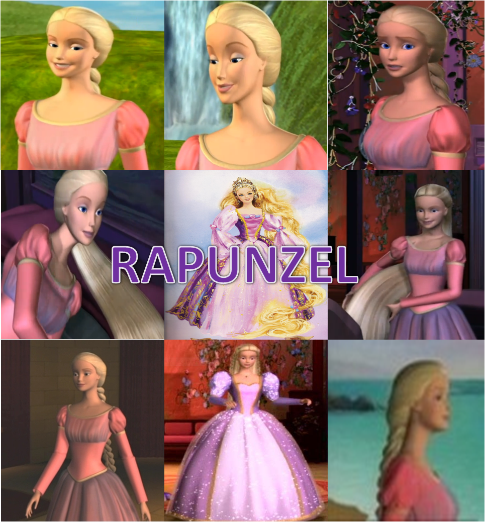barbie rapunzel painting