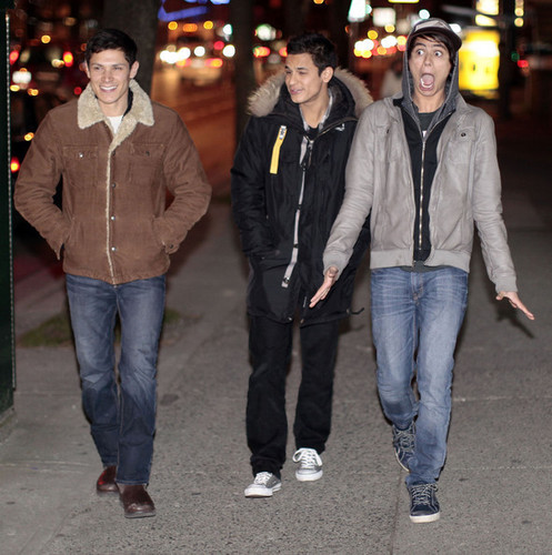 Alex Meraz, Bronson Pelletier And Kiowa Gordon Out And About In Vancouver
