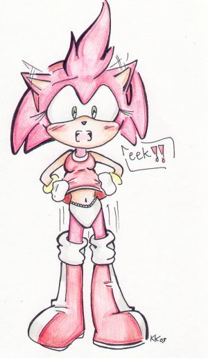 Amy Rose panty shot - sonic and Friends photo (20952757) - fanpop