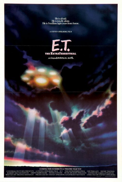 ETの宇宙船が雲の合間から見える壁紙