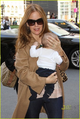  Kelly Preston: NYC with Baby Benjamin!