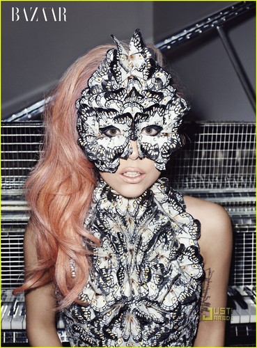  Lady Gaga Covers 'Harper's Bazaar' May 2011