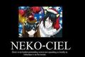 Neko ciel and Sebastian yay!! - anime photo