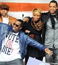  MARY J BLIGE WITH friends