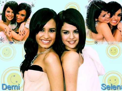  Selena&Demi karatasi la kupamba ukuta ❤