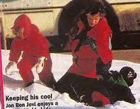  Jon Bon Jovi & kids, Aspen 1996