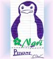 MY 1st FanArt for POM! [003] ... MY LAME DOODLE OF Private THE PENGUIN (1st class). - penguins-of-madagascar fan art