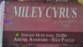 Corazon Gitano Tour (Gypsy Heart) Ticket for show of Miley on Brazil - miley-cyrus photo