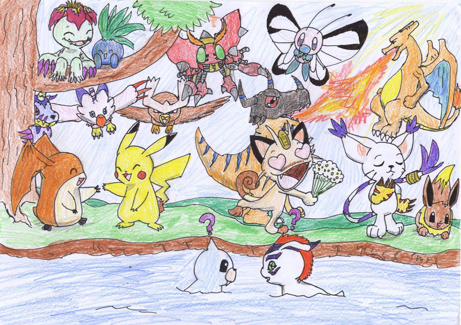 Pin by Zudokom on Pokemon  Pokemon art, Pokemon drawings, Pokemon vs  digimon