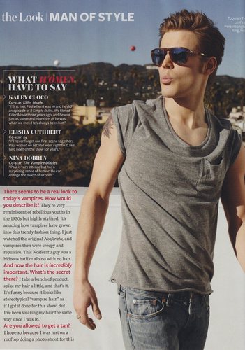 Paul Wesley “MAN OF STYLE” IN INSTYLE (MAY 2011)