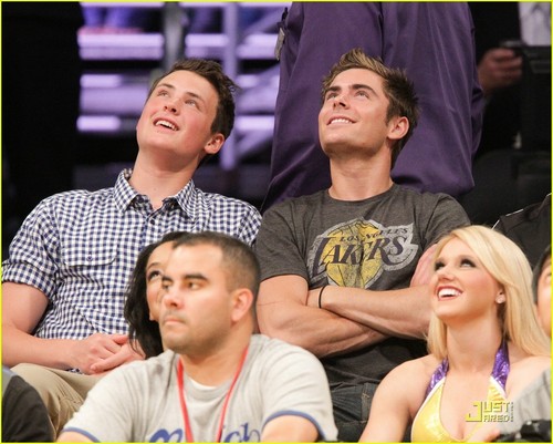 Zac & Dylan @ LA Lakers Game