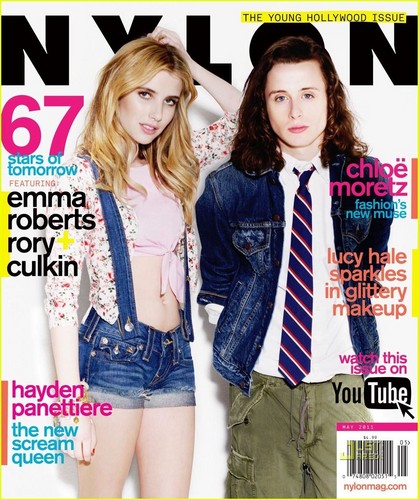  Emma Roberts & Rory Culkin in Nylon May 2011